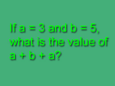 Level 3-4 Algebra - Putting Numbers in Place of Letters