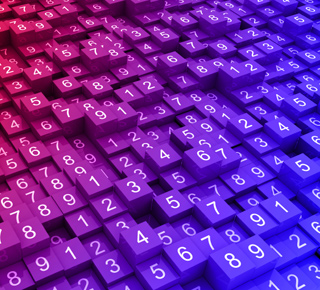 Illustration for KS3 Maths – Numerous cubes with numbers on them
