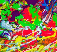 Madly colourful abstract art