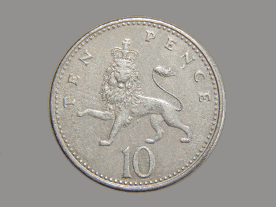 Place Value Illustration | ten pence piece