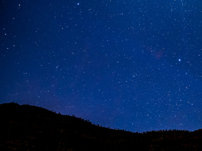 A starry night sky