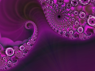 A fractal pattern in purple