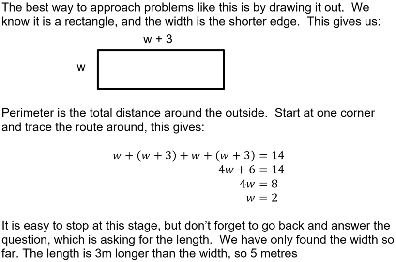 linear equations word problems gcse