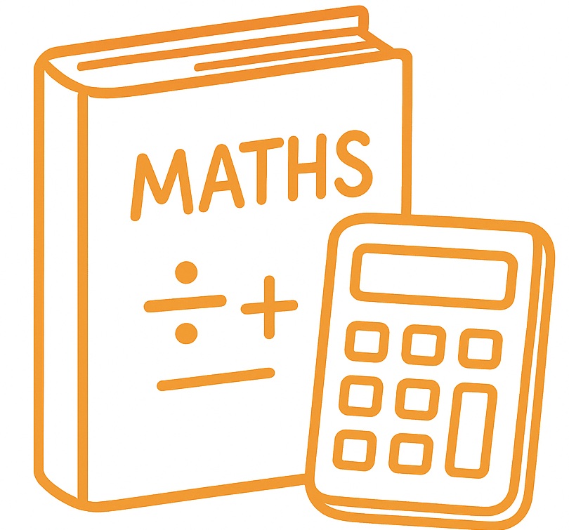 Maths illustrated drawing