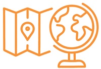 Geography illustrated drawing