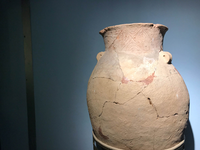 Cracked ancient vase