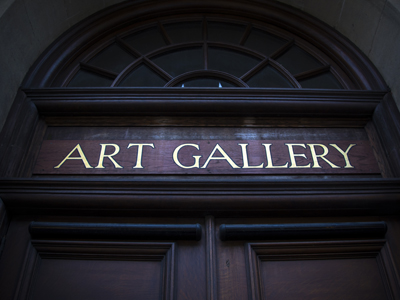 Art gallery entrance
