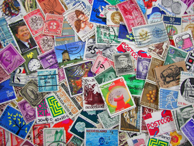 French and international stamps