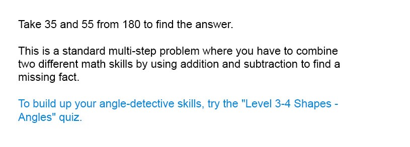 Take 35 and 55 from 180 to find the answer.