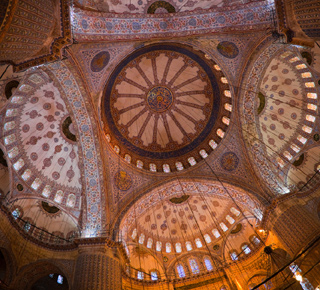Interior of a stunningly beautiful mosque
