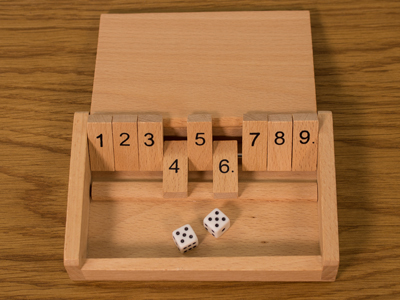 12 Numbers Jaques of London Shut The Box 