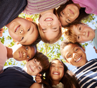 group of children who are friends