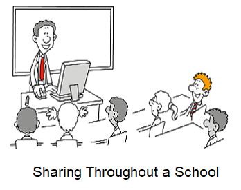 Teacher Standing In front of Class Cartoon