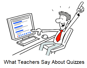 Teacher Setting Online Homework Cartoon