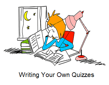 Teacher Setting Online Homework Cartoon