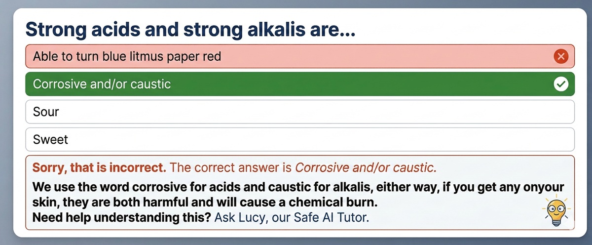 Simple education quiz question