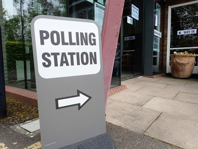 A polling station