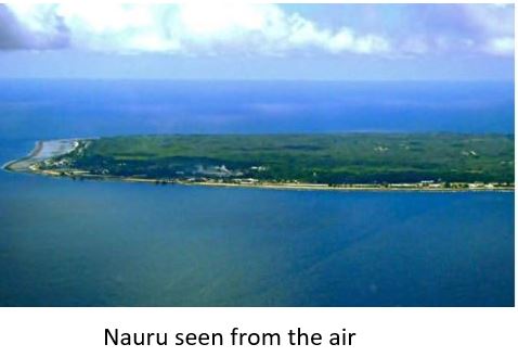 An arial picture of Nauru
