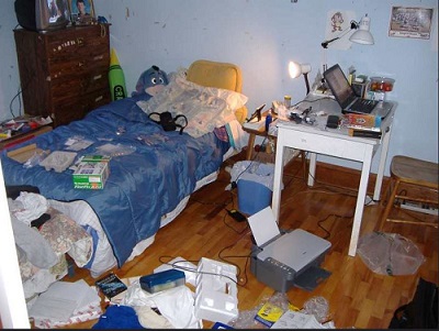 An Untidy Bedroom
