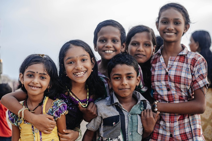 Group of Happy Indian Children