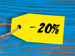 A label showing 20% discount.