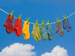 A washing line with socks on it