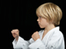 Child doing karate