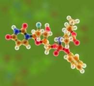 Colourful, diagram of a scientific structure